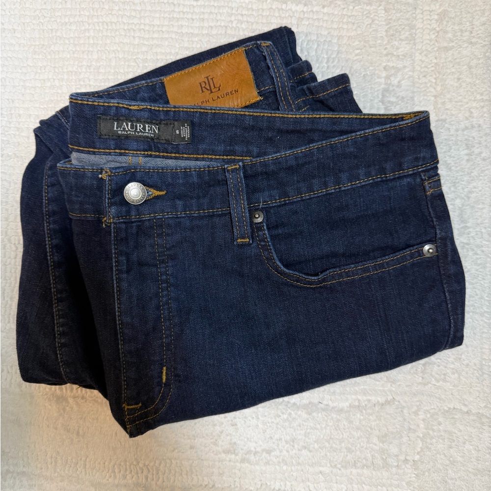 Lauren Ralph Lauren Straight Leg Jeans Dark Wash Classic Denim Women’s size 16